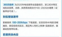 电信宽带360元一年？这价格真的能享受到靠谱网络吗？