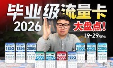 2026四大运营商10款毕业级流量卡大盘点！月租、流量、网速、优惠期全维度实测推荐！一张毕业！|流量卡｜2026流量卡推荐｜广电移动联通流量卡