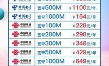 上海电信宽带套餐价格表，你了解的够全面吗？