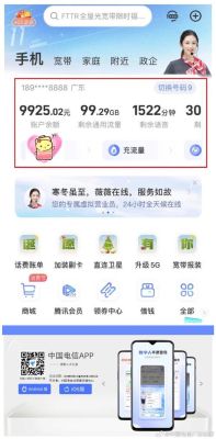 天翼手机流量查询（天翼手机话费查询）