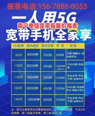 南宁电信宽带套餐价格表2024年（南宁电信宽带套餐2021）