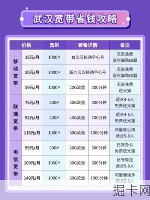 🎊 武汉移动宽带套餐价格表2023，你选对了吗？
