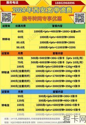 西安移动宽带套餐价格表2024年，你选对了吗？