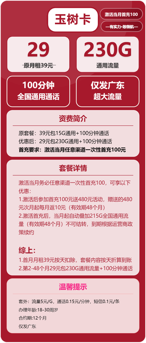 联通玉树卡套餐详情曝光！29元享230G通用流量和100分钟通话？