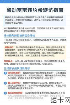 移动宽带套餐合约违约金,你真的了解它背后的陷阱吗?