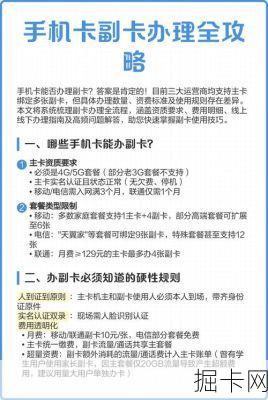 电信电话卡副卡办理条件全评测:线上10分钟搞定,年均省600元