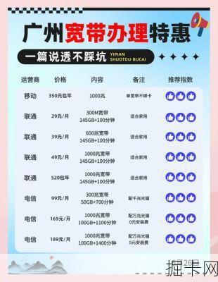 广州移动宽带套餐价格表？这些隐藏优惠和避坑指南你都知道吗？