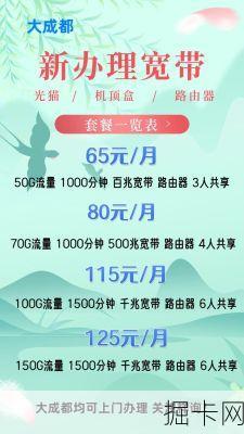 成都移动宽带套餐资费一览表2025？这份超全解析让你不再花冤枉钱！